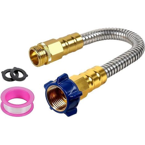 Tuyau d'eau pour VR de 30 cm, tuyau d'eau potable de qualité supérieure - sans plomb, anti-nœuds, étanche, raccord court de 9,5 mm de diamètre intérieur. (1/5)