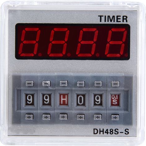 ProgrammableDelay Time Relay Timer 0.1S-99H 8-Pin DH48s s (24V AC/DC)