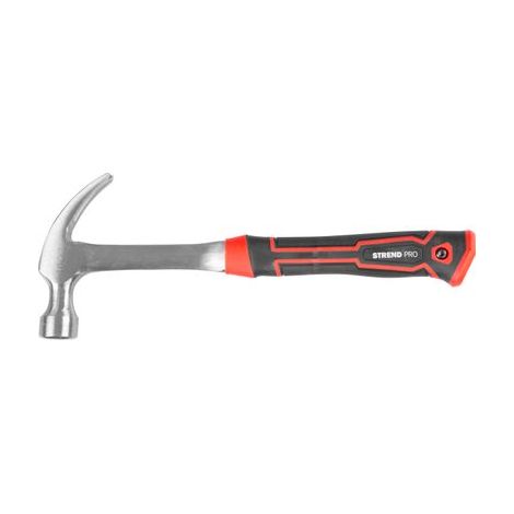 Hammer Strend Pro Premium ComfortGrip DL500, 450 g, Schuhmacherhammer, Metallgriff, TPR