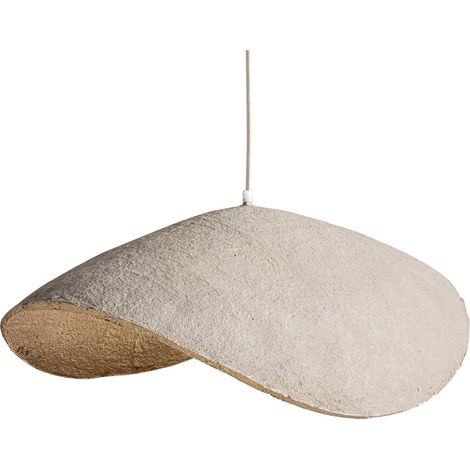 Suspension classique en papier mâché - gris et bronze (1/4)