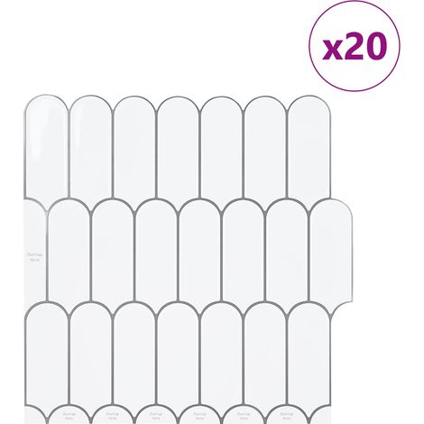vidaXL Loseta de pluma 20 uds. Gris 30 x 30 cm Poliuretano y PET (1/2)