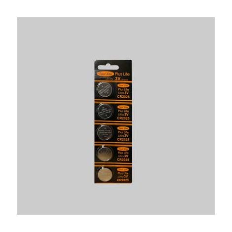 PILE A BOTTONE 'PLUS LIFE' 2025 IDEAL STAR Blister 5 pezzi - IDEAL STAR