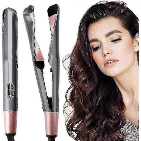 Le styler capillaire 2-en-1 Remington CurlStraight est un appareil multifonctionnel qui combine un lisseur et un fer à boucler, avec une plaque chauffante incurvée. Qualité exceptionnelle. (1/5)