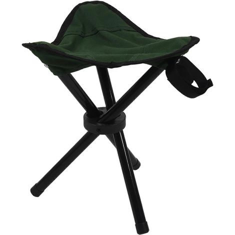 Tabouret trépied pliant, siège de camping portable d'extérieur, chaise de pêche légère (1/5)