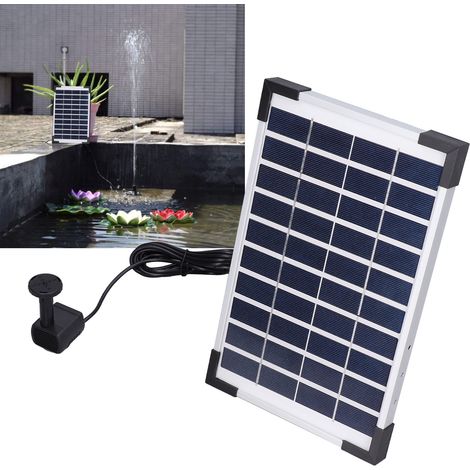 Pompe à Eau Solaire 10V 5W pour Fontaine de Jardin Flottante Miniature Écologique sans Batterie (1/5)