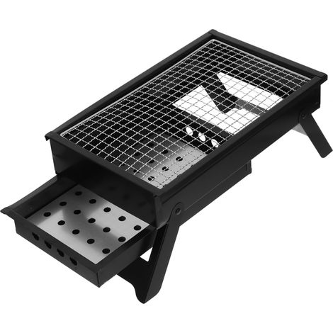 Barbecue de camping portable, petit barbecue d'extérieur pour cuisiner en déplacement
