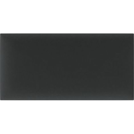Gepolstertes Kopfteilpaneel Duo PP Mattstahl schwarz 60x30 cm 1 Stück.
