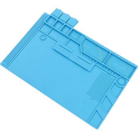 Tapis de table en silicone amélioré S-170, tapis résistant aux hautes températures, station de soudage à air chaud, électronique industrielle, réparation de circuits imprimés, tapis isolant thermique (1/5)