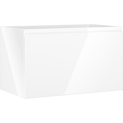 Mexen Orio mobile da bagno sottolavabo 80 cm, 1 cassetto, bianco lucido - 91A10-08047-1-BF00 (1/5)