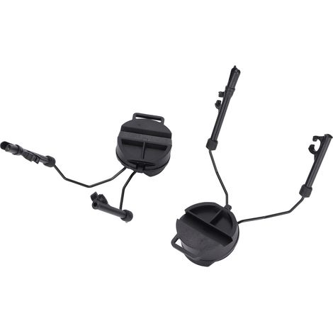 Helmschienenadapter, Aufhängungshalterung für Comtac I II, MSA und Sordin Helme (schwarz) (1/5)