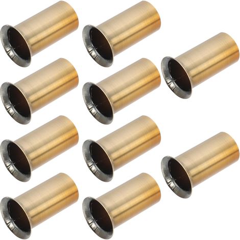 Manchons en Fer Doré Résistants la Chaleur 10pcs Légers, Style Européen Rétro, Accessoires pour Lustres Suspendus pour Socle de Lampe de Lustre à Bougie (1/5)