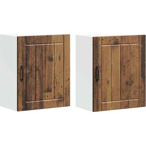 Maison Exclusive - Pensili da cucina 2 pz Lucca in Legno Multistrato Legno Antico