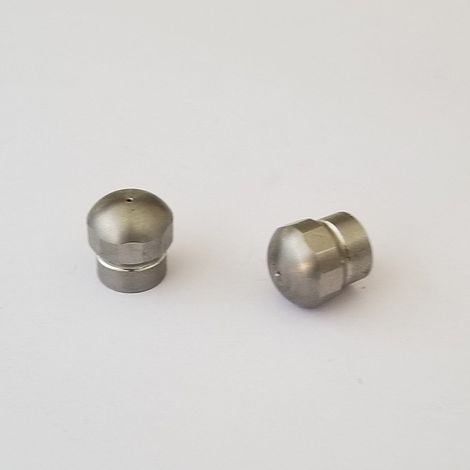 Buse de nettoyage de tuyaux haute pression en acier inoxydable 1/8 ", cinq buses de dragage de tuyaux en acier inoxydable (1/2)