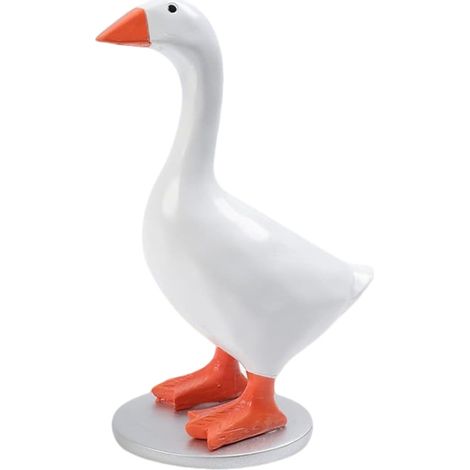 Porte-clés magnétique oie résine – Figurine décorative – Pour clés, lunettes – Cadeau pendaison crémaillère (1/5)