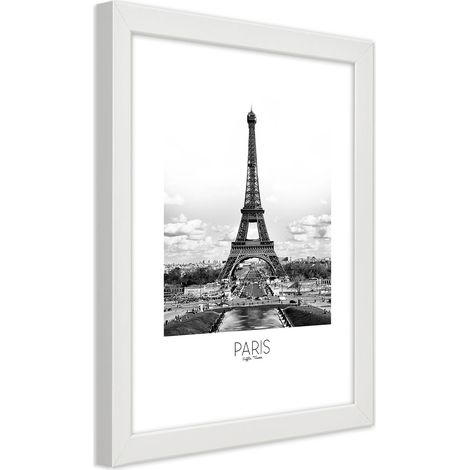 Quadro con cornice, L'iconica Torre Eiffel - 20x30 (1/5)