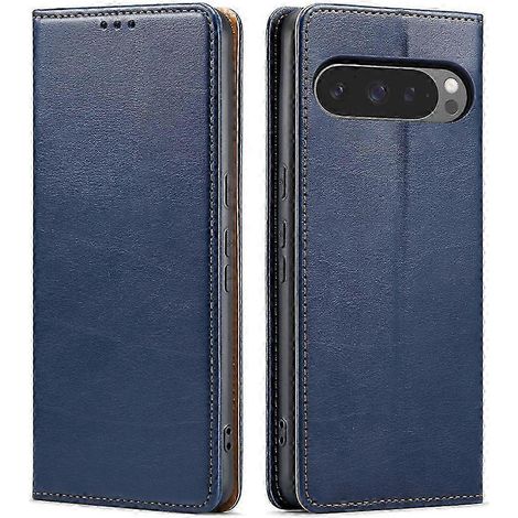 Étui en cuir véritable texturé 2025 pour Google Pixel 9 / 9 Pro (1/5)