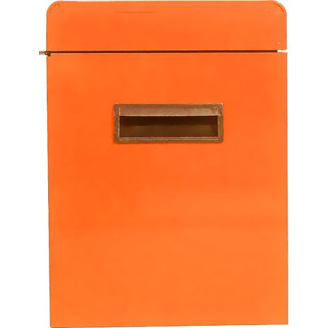 Coffre à outils roulant à 5 tiroirs avec roues verrouillables, rangement d'atelier pour garage ou garage (Orange) (1/5)