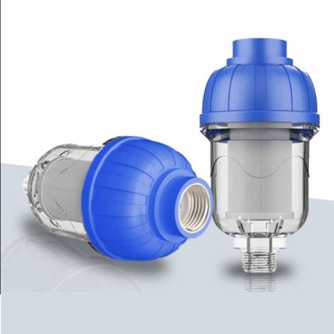 Filtre à sédiments réutilisable de 1/2 pouce, filtre à sédiments à visser, filtre à eau en maille d'acier inoxydable 316 de 40 μm, adapté aux machines à laver et aux chauffe-eau 2 pièces (1/5)