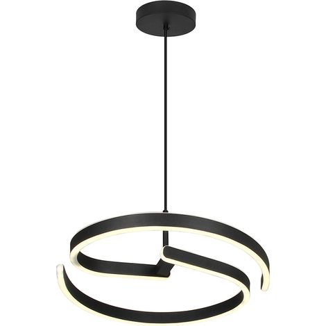 V-TAC VT-84045 Lampadario LED a Sospensione 25W 4000K 3250 lm Nero Opaco Ø400 mm Design Moderno - 24289 (1/5)