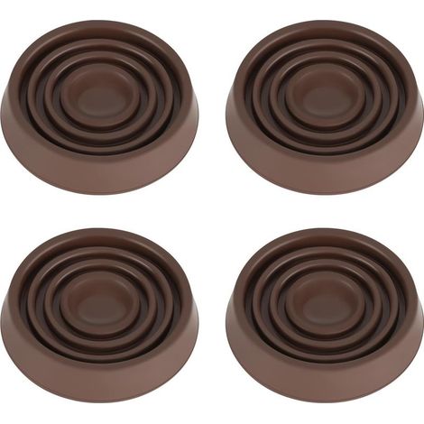 Roulettes pour meubles, diamètre 3 pouces, 4 coupelles en caoutchouc, patins antidérapants adaptés aux lits, canapés, tables, chaises, etc. (1/5)