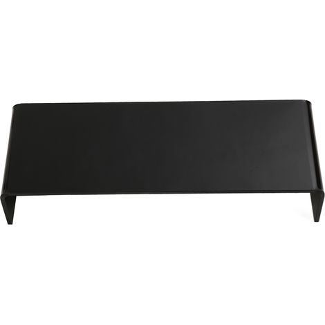 Schwarzer Acryl-Computerständer, 3,5 Zoll, 50 Pfund - Platzsparend für den Schreibtisch, verbessert die Körperhaltung und reduziert den Druck auf Nacken und Augen. (1/5)