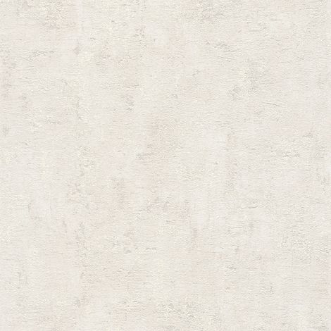 Papier peint intissé gris clair chambre | Papier peint aspect crépi parfait pour bureau | Tapisserie moderne grise claire unie pour cuisine - 10,05 x 0,53 m (1/5)