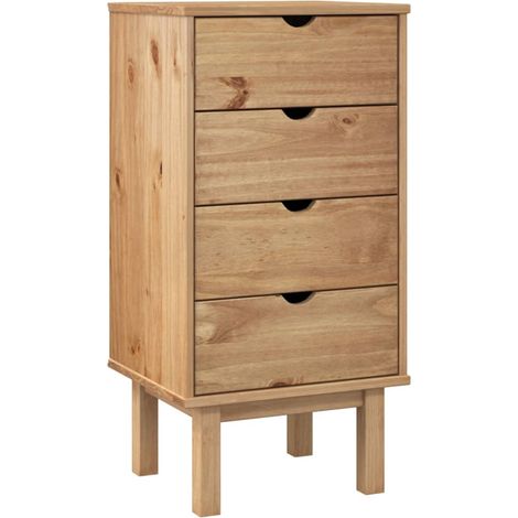 vidaXL Cassettiera OTTA 45x39x90 cm in Legno Massello di Pino