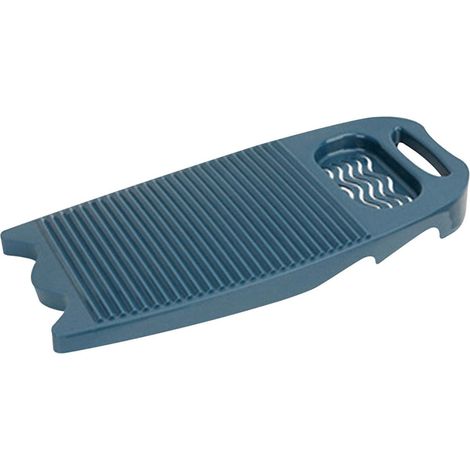 Grande planche à laver manuelle, robuste et résistante, pour linge, format 17,7 x 7,8 pouces, bleu foncé (1/5)