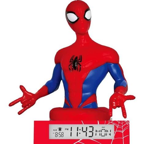Lampara 3D con despertador Spiderman Marvel (1/5)