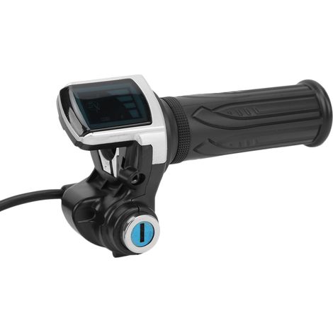 Acelerador eléctrico con control de agarre, pantalla LED y llave para bicicleta/motocicleta de 48 V.