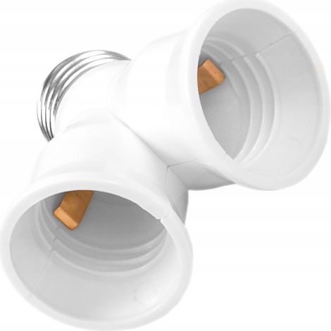 Adaptateur répartiteur pour 2 prises E27