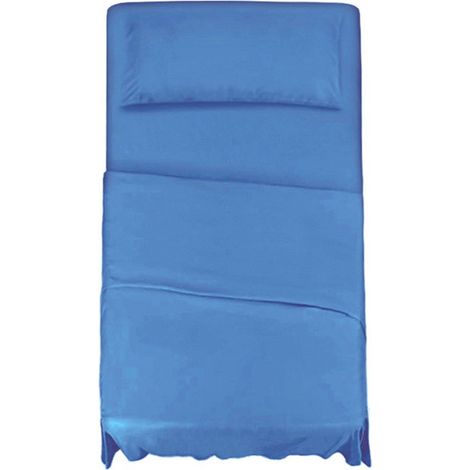 KLULK Set Lenzuola Completo Letto Una Piazza E Mezza Blu Cobalto, Lenzuolo Sotto Con Angoli + Lenzuolo Sopra + Federa (1/5)