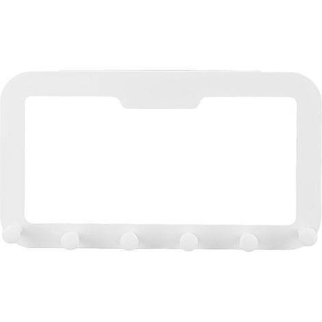 Crochets sur porte PS acier carbone 6 support cintre porte-serviettes rack avec adhésif sans trace de salle de bain chambre cuisine (1/5)