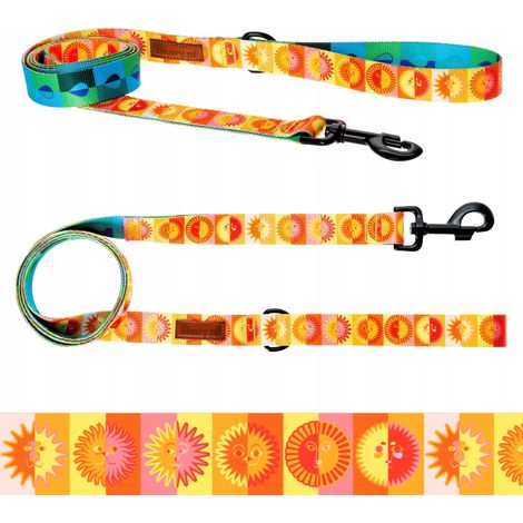 Correa CLÁSICA para perros medianos de hasta 20 kg y 180 cm. Diseño SLONECZKA. (1/5)