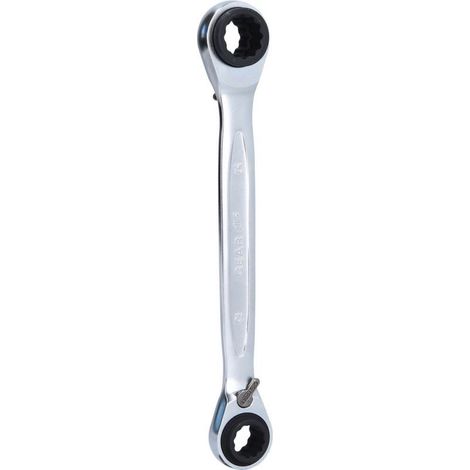 KS Tools 4 in 1 GEARplus umschaltbar Doppel-Ratschenringschlüssel, 12x13x14x15mm - 503.4543