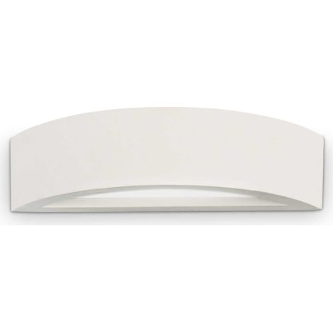 Applique Moderna Soda Gesso Bianco 1 Luce Biemissione E14 (1/2)