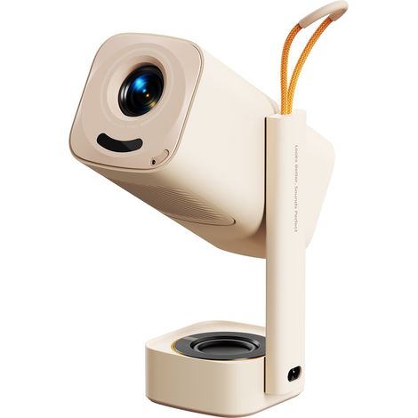 Videoproiettore multimediale portatile pieghevole WiFi BT FullHD 1080p - beige (1/5)