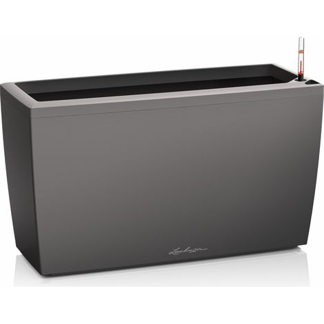 LECHUZA® Pflanzgefäße CARARO Anthrazit metallic All-in-One (1/5)