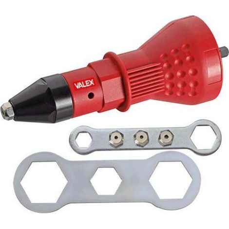 Remachadora para destornilladores de 1/4' de cabeza hexagonal en acero 1460939