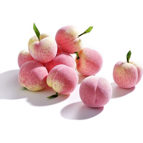 Lot de 10 pêches artificielles en mousse, modèle de pêche très réaliste, accessoire photo pour enfants. (1/4)