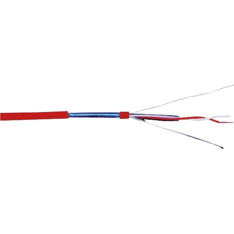 Câble téléphonique CAE Groupe 6 conducteurs, 20 AWG 3 paires, L 100m, Blindé Ruban aluminium Gris, Gaine PVC ( Prix pour Bobine de 100 Mètres )