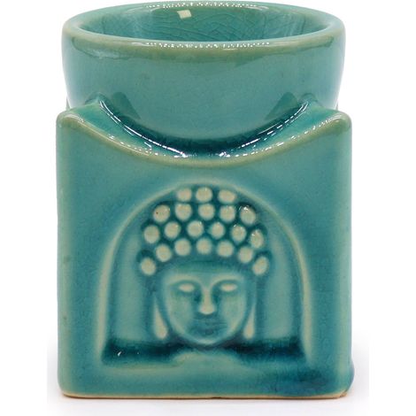 Brûleur Bouddha Carré - Turquoise Doux- Vendu par 1 (1/4)