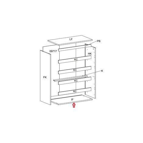 R BASE IF X KIT CASSETTIERA 5C NOVA 77X40X107 BIANCA
