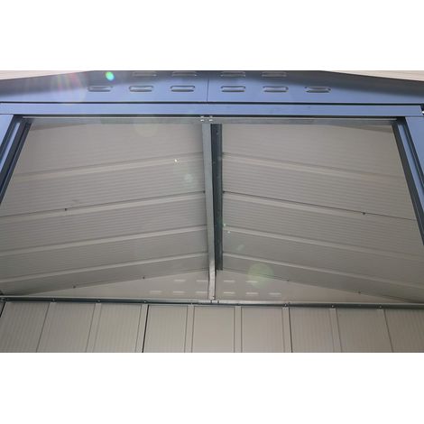 CASETA COBERTIZO METAL JARDIN TOP SHED 6X4 MARRON DURAMAX (1/5)