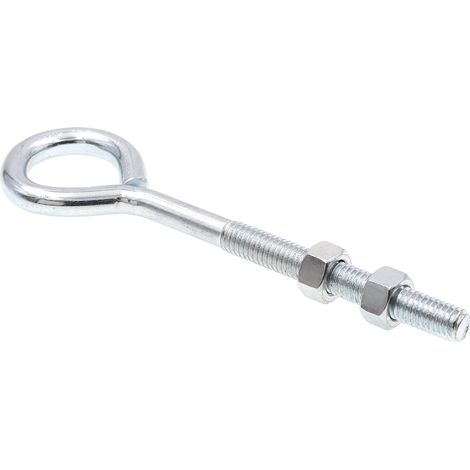 Lot de 20 boulons à oeil avec écrou 3/8" 16 x 15,2 cm Acier zingué (1/3)