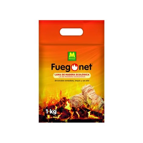 Laine allume le feu ecologique 1kg fuegonet 231653 massó.