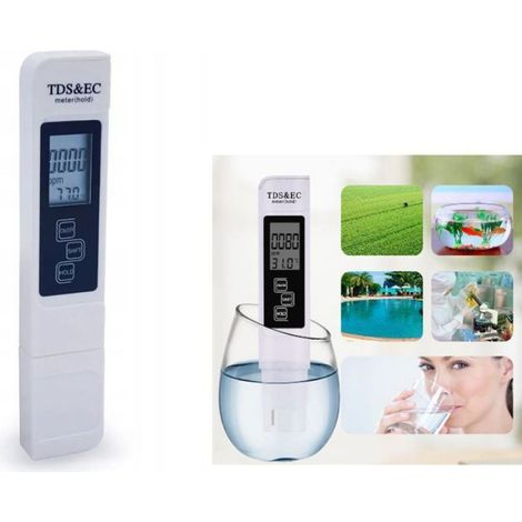 Testeur TDS eau - 1 pièce, Pour piscine aquarium eau potable test conductivité température qualité eau compteur conducti Étiquette (1/5)