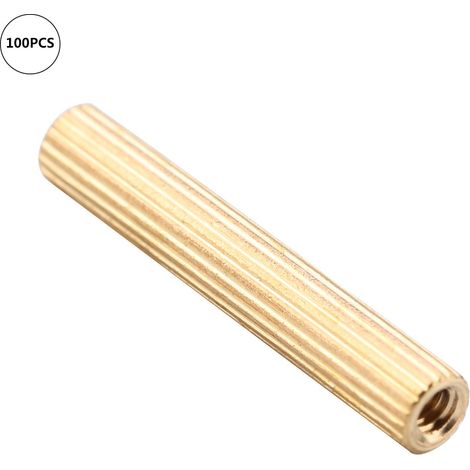 100 entretoises femelles en laiton M2 pour circuit imprimé (M218) (1/5)