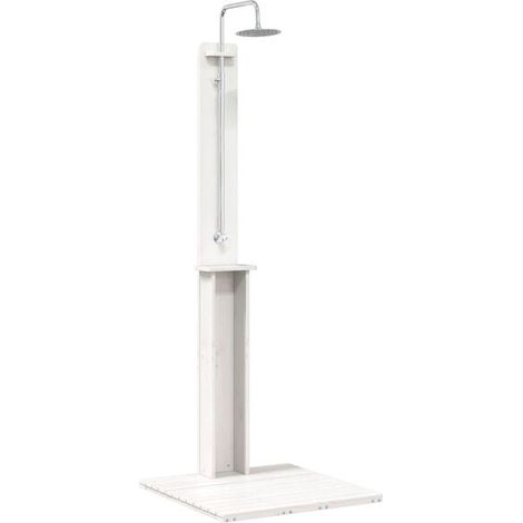 Douche extérieure blanche de 206 cm (1/5)