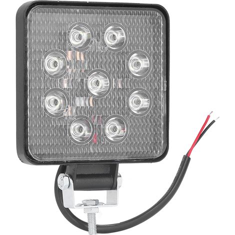 Projecteur de travail LED 27 W, 9 LED, 2700 lm, projecteur tout-terrain universel pour voiture modifiée (1/5)
